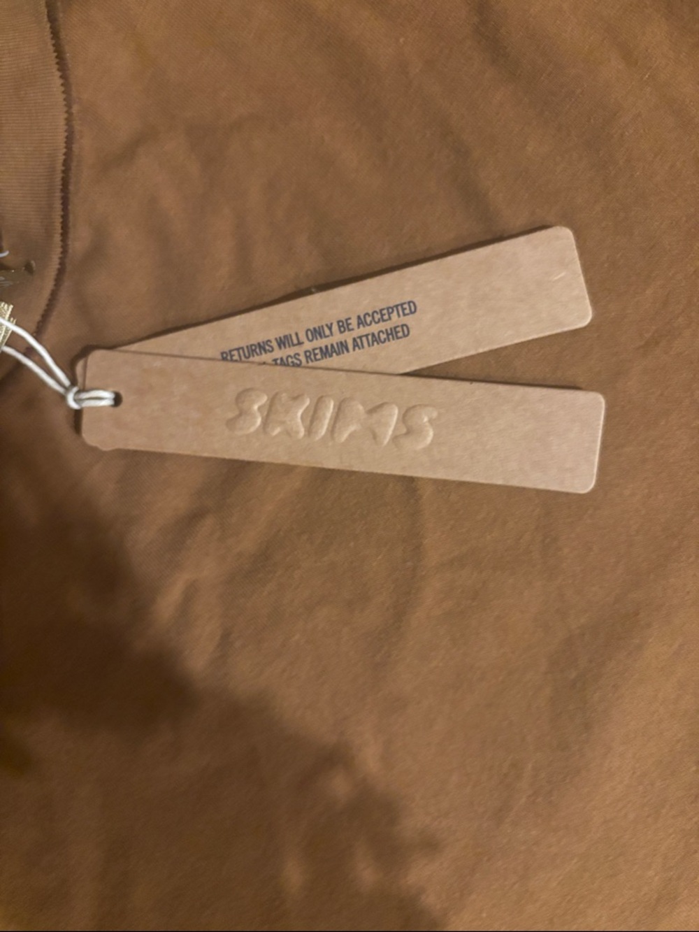 SKIMS Cotton Jersey T-Shirt • NWT •Never Worn •Chai (Tan) • 2X - Picture 2 of 4